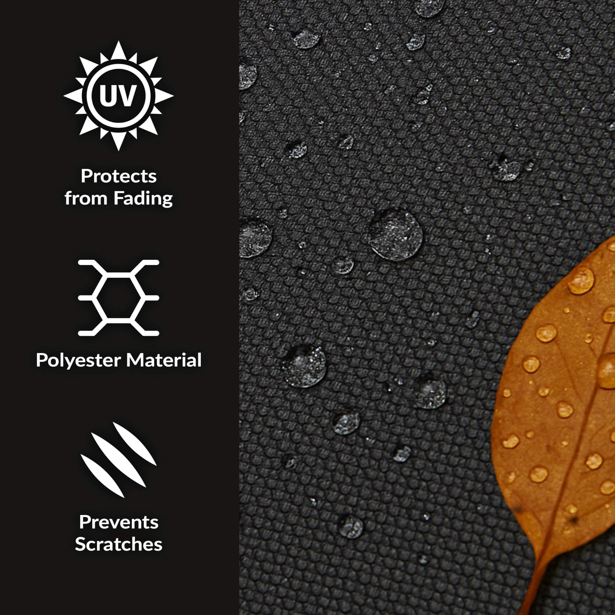 Sunnydaze Decor close-up of 300D polyester fabric texture for long-lasting durability
