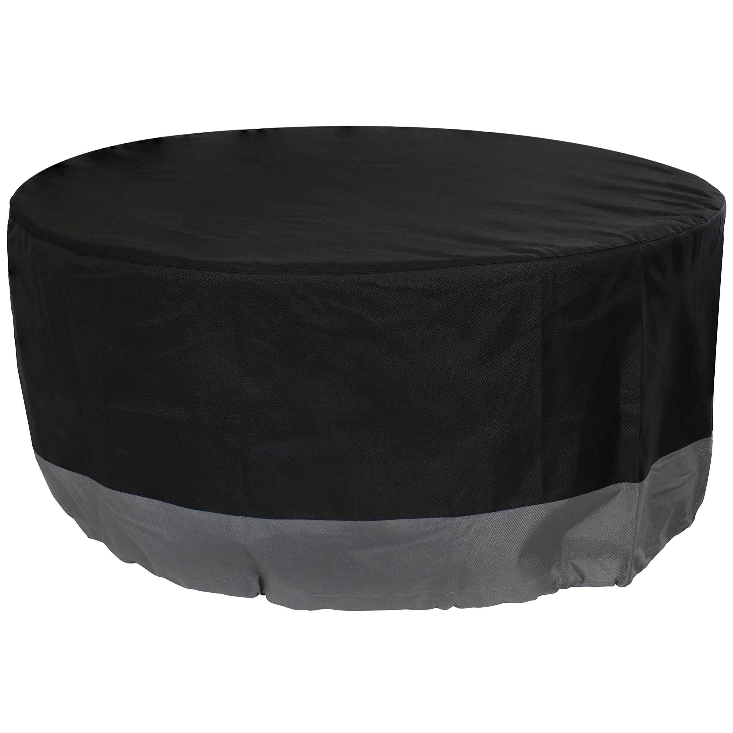 Sunnydaze Decor front view of 60-inch cover protects fire pit
