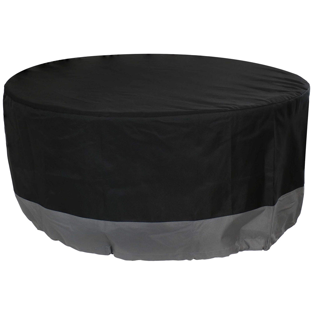 Sunnydaze Decor front view of 60-inch cover protects fire pit