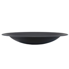 Sunnydaze fire pit bowl front view showing sturdy rim and drop-in fit benefit