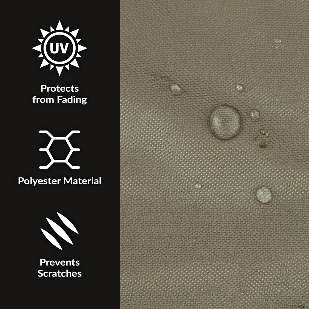 Sunnydaze close-up of 300D polyester fabric showing durable texture