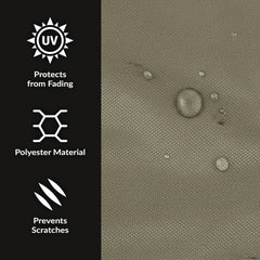 Sunnydaze close-up of 300D polyester fabric showing durable texture