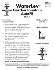 Sunnydaze close-up of float valve and stainless steel base highlighting durable outdoor construction