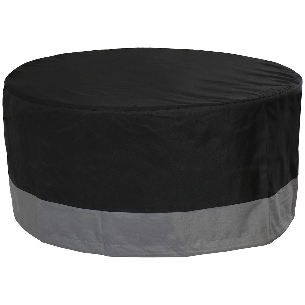 Sunnydaze folded cover stored compactly, saves storage space