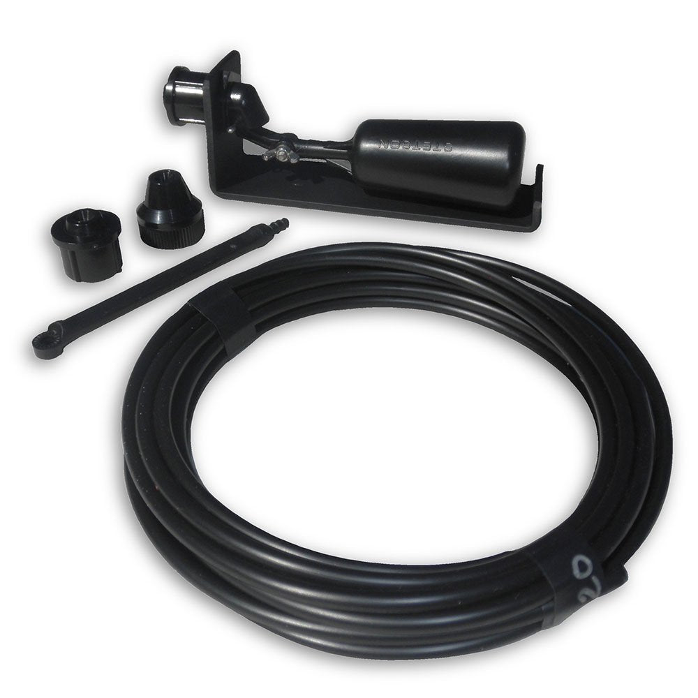 Sunnydaze front view of auto fill kit showing compact float unit and fittings for easy installation