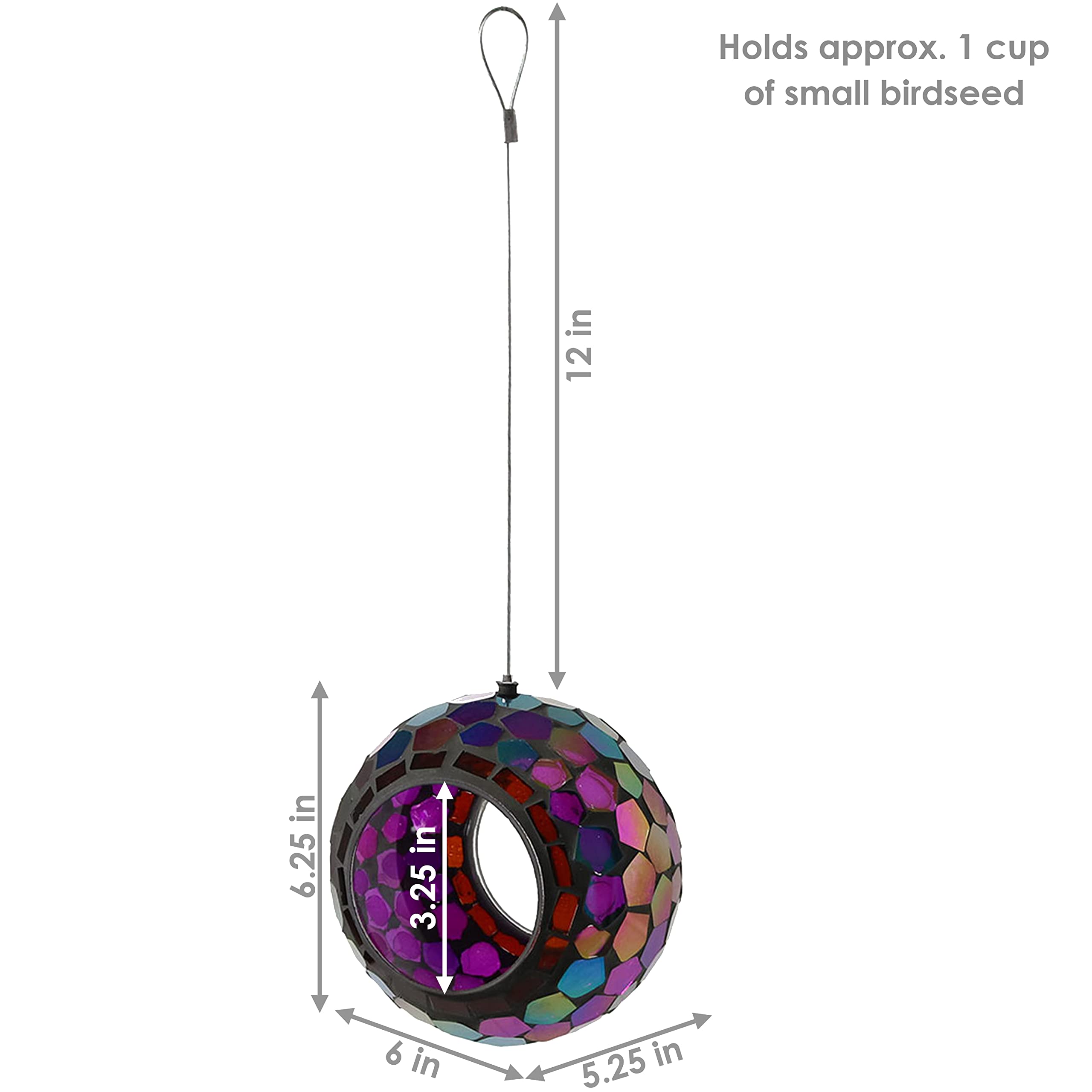 Sunnydaze hanging wire and hook assembly demonstrating easy installation