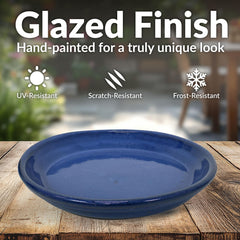 Sunnydaze Decor close-up of glaze showing rich color and durable finish