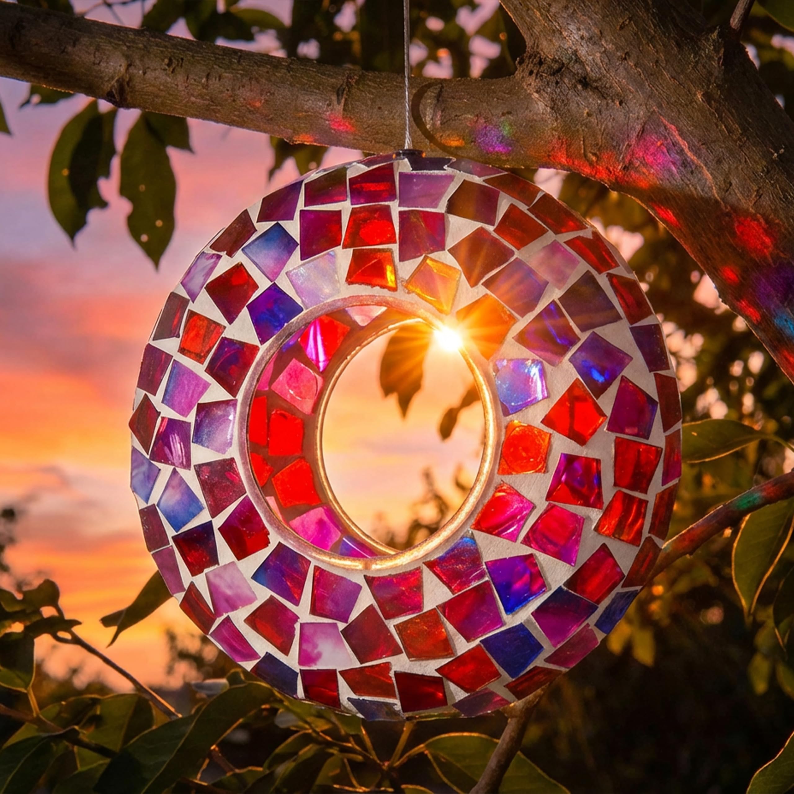 sunnydaze feeder in garden setting enhancing outdoor decor and attracting birds