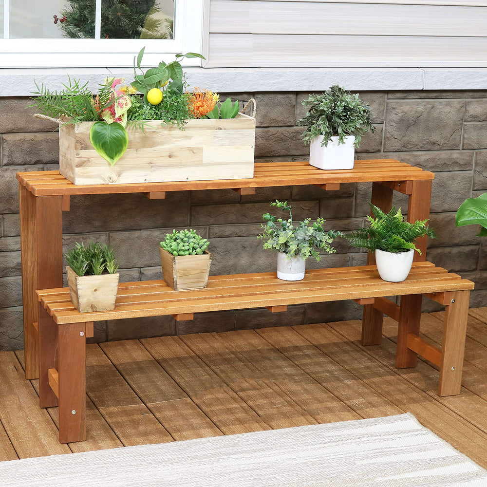 Sunnydaze Decor used indoors as a console showing versatile year-round display