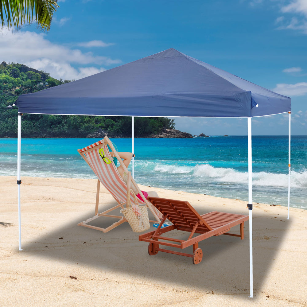 Sunnydaze canopy used as market booth illustrating vendor-ready presentation