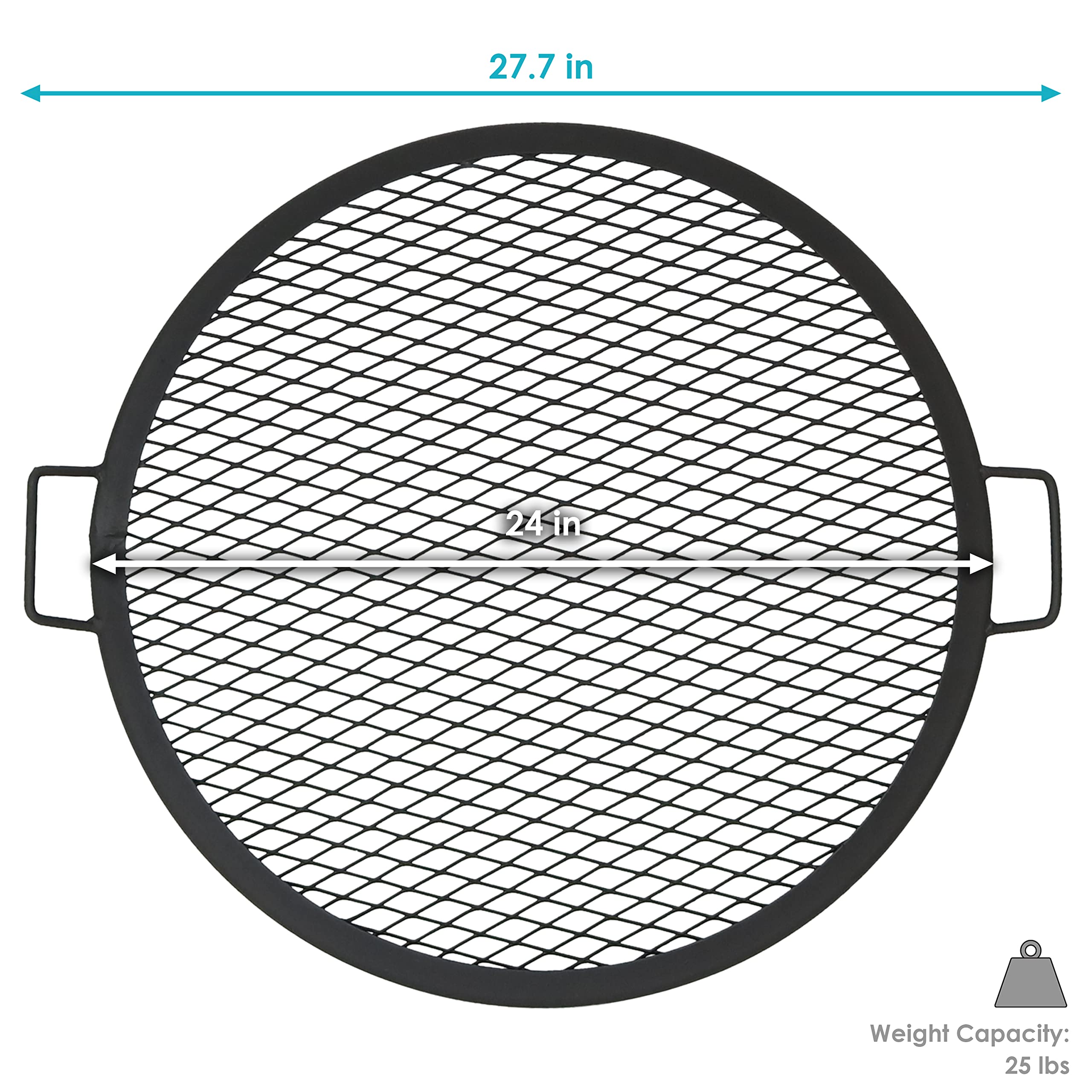 Sunnydaze lightweight grate folded and ready for easy transport benefit
