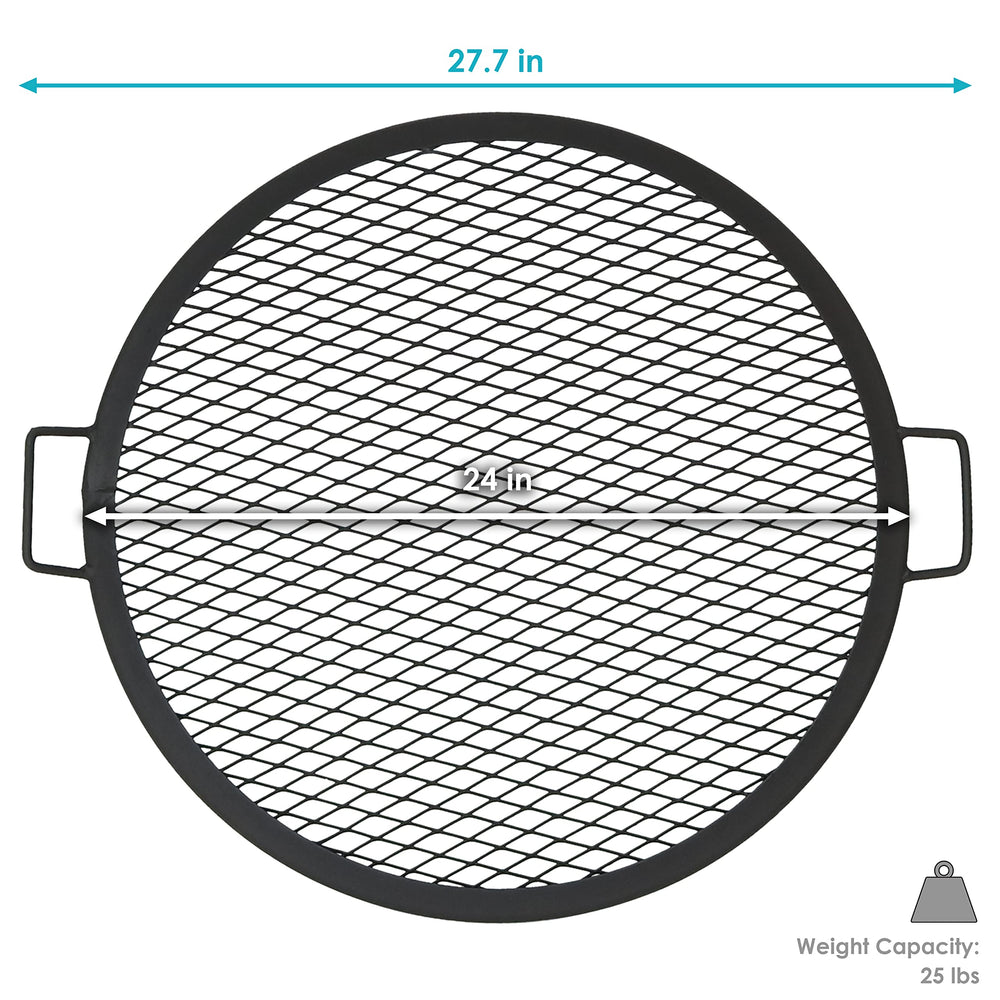 Sunnydaze lightweight grate folded and ready for easy transport benefit