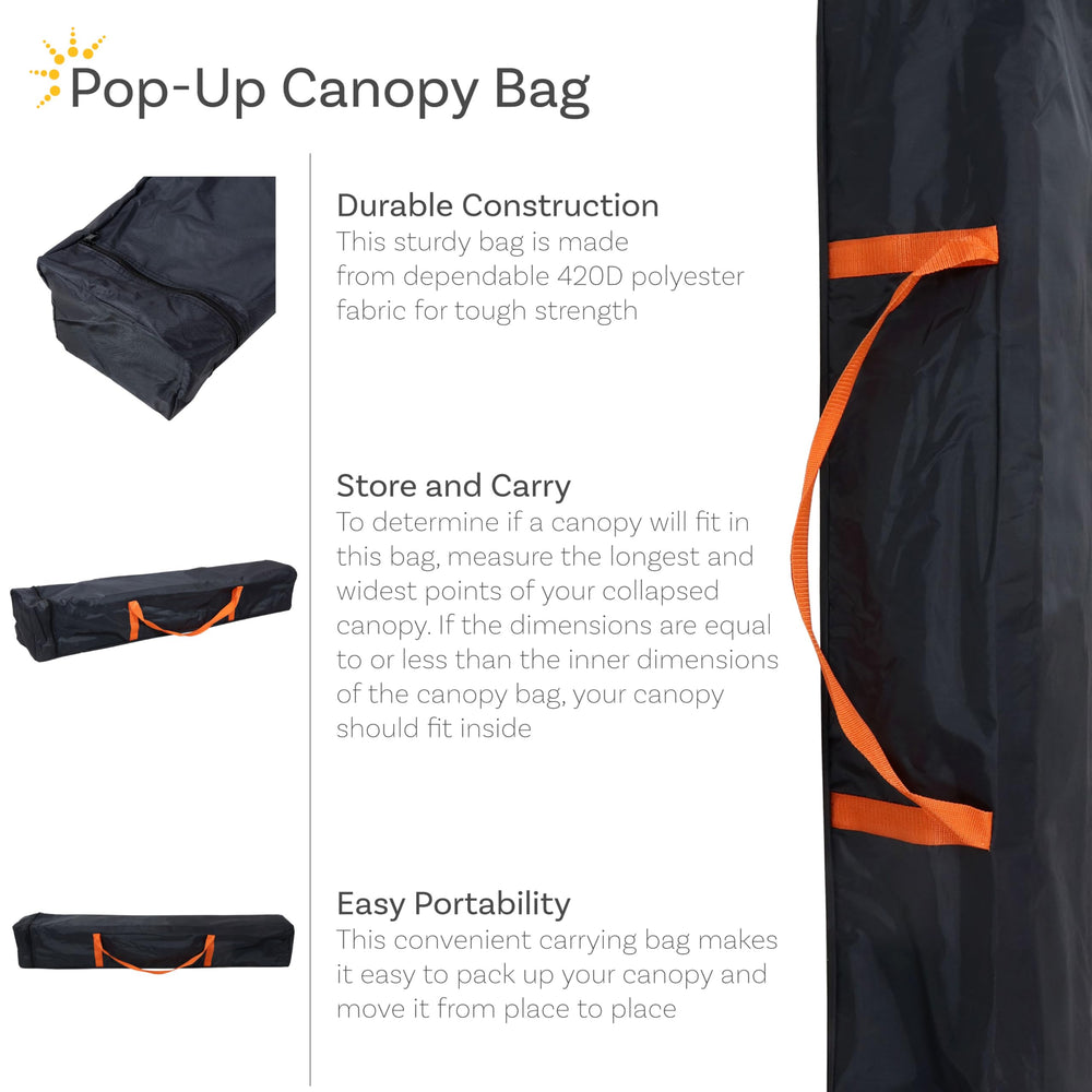 Sunnydaze padded handle close-up giving comfortable grip for carrying heavy canopies
