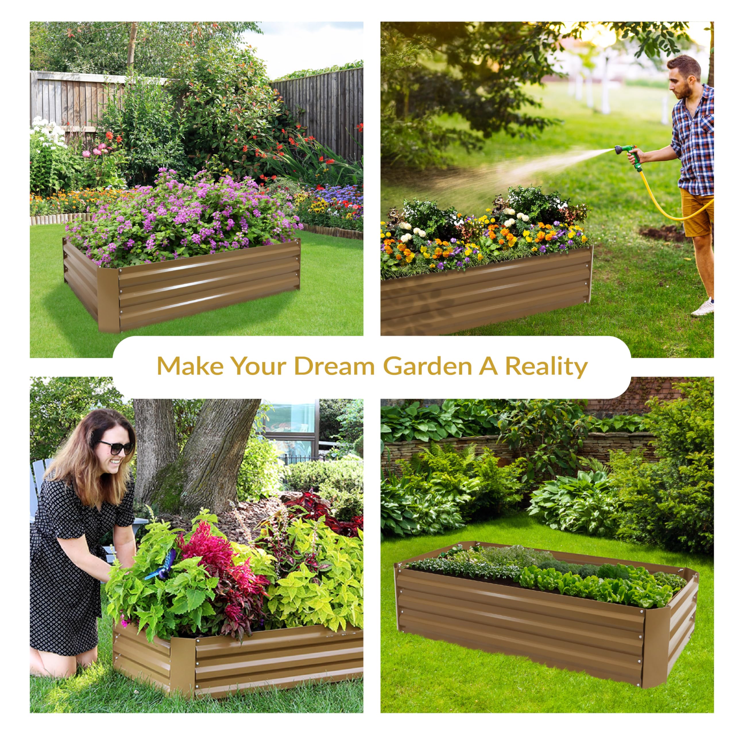 Sunnydaze side profile showing 11.75 inch height for reduced bending benefit