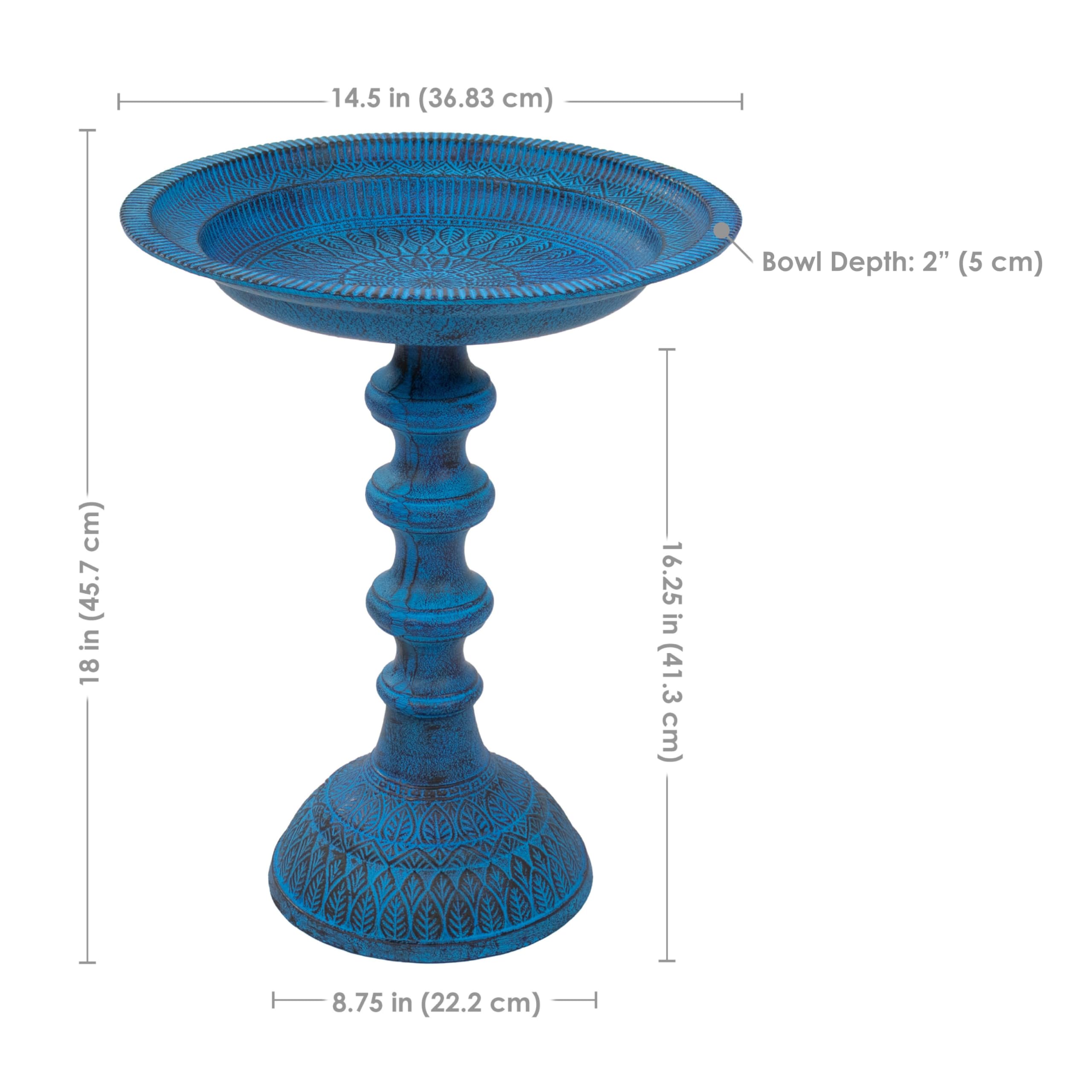 Sunnydaze next to planter for clear size comparison and small-space suitability