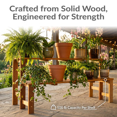Sunnydaze Decor side profile showing leg connection for stable four-point support