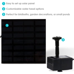Sunnydaze solar panel close-up illustrating compact panel and efficient sun capture