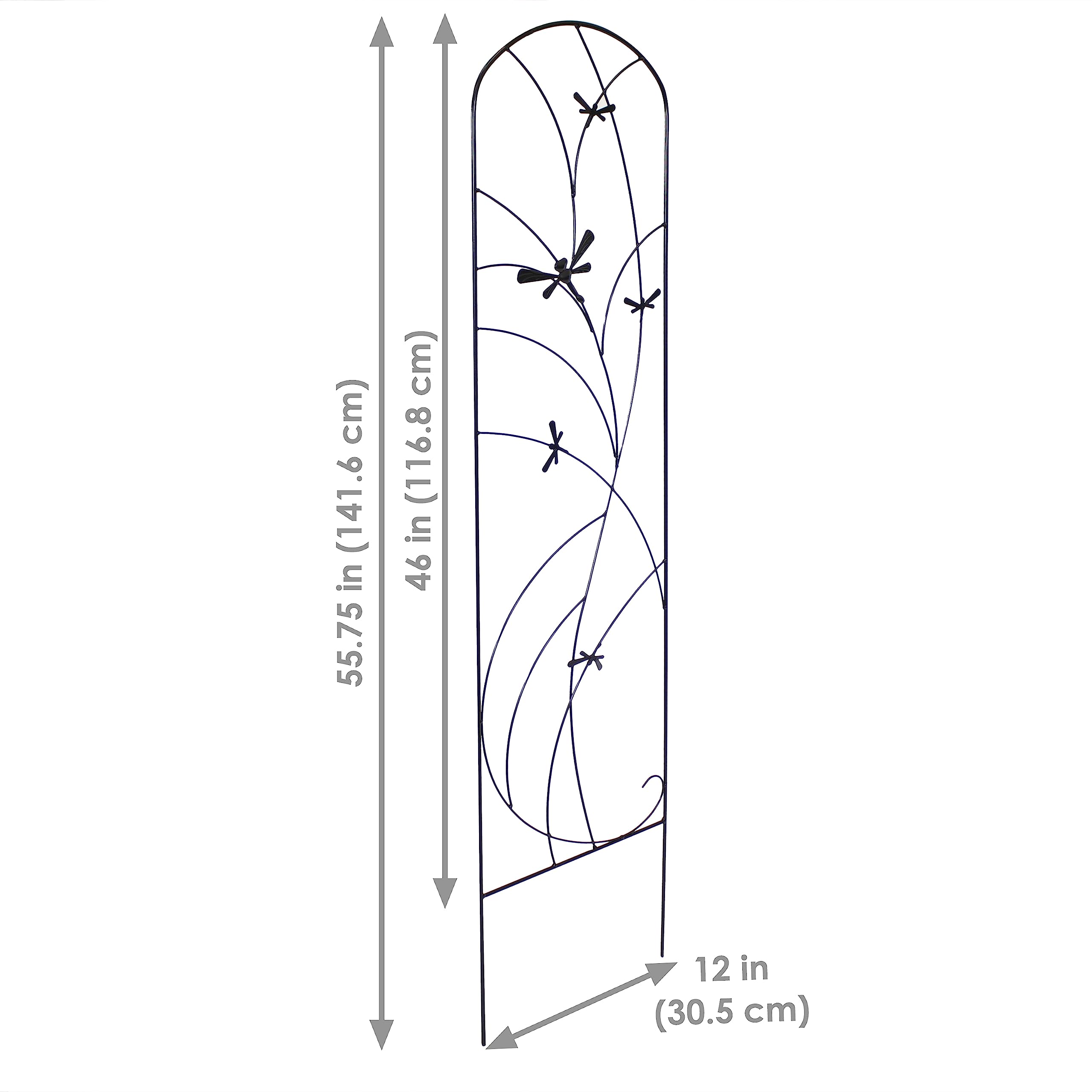 Sunnydaze view of stake and base connection demonstrating sturdy anchoring and easy installation