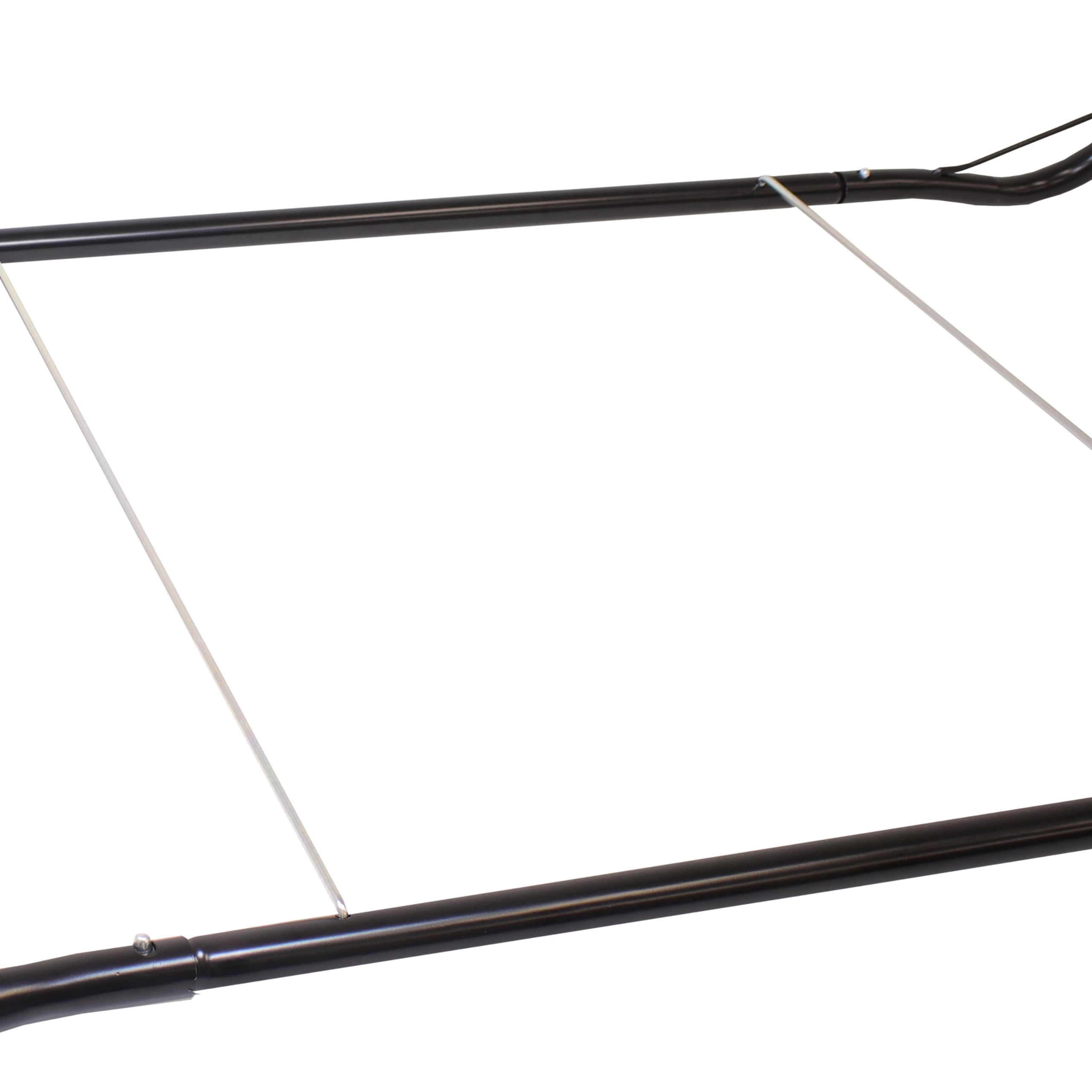 Sunnydaze Decor dimension diagram illustrating 121.5" width for proper hammock fit
