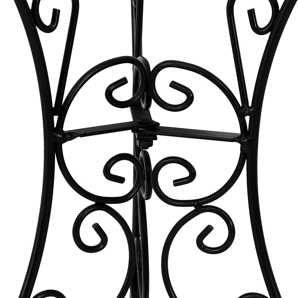 Sunnydaze stand powder-coated finish close-up showing weather-resistant protection