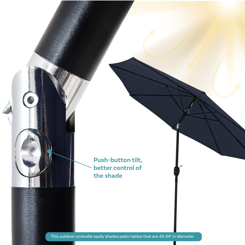 Sunnydaze umbrella crank detail for smooth opening and closing benefit