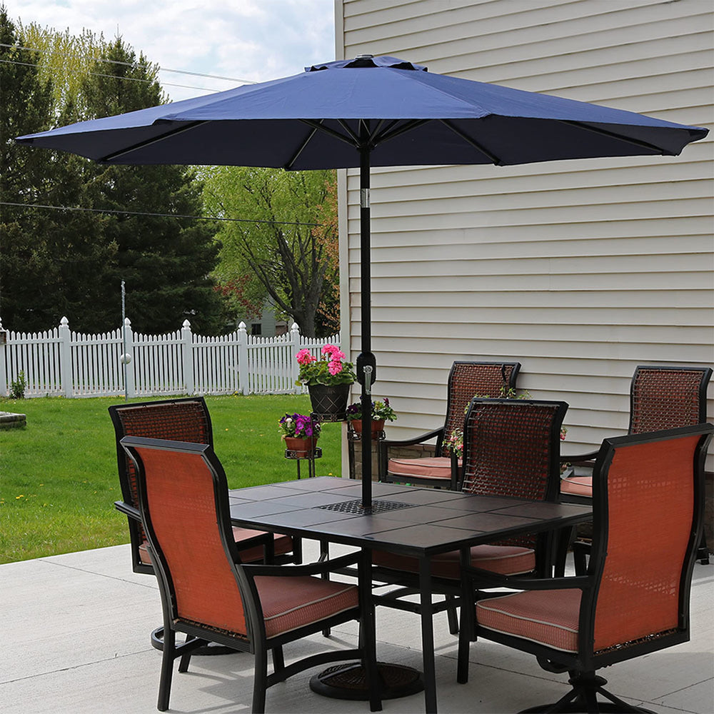 Sunnydaze umbrella vent top detail improving airflow and wind relief benefit