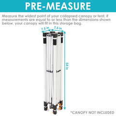Sunnydaze zipper and reinforced stitching close-up offering durable protection for canopies