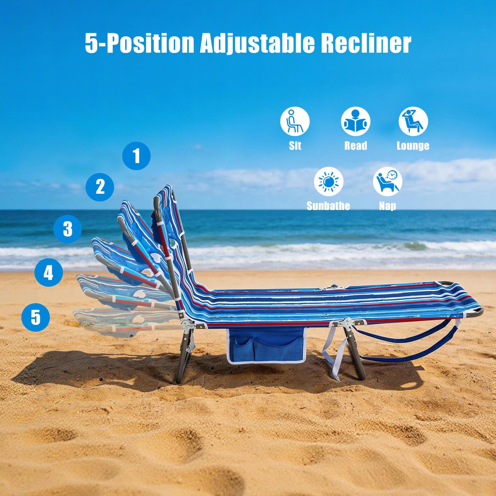 SUNNYFEEL folded compact profile for easy transport and storage