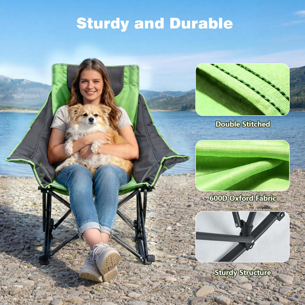 SUNNYFEEL chair folded inside carry bag for easy transport and storage