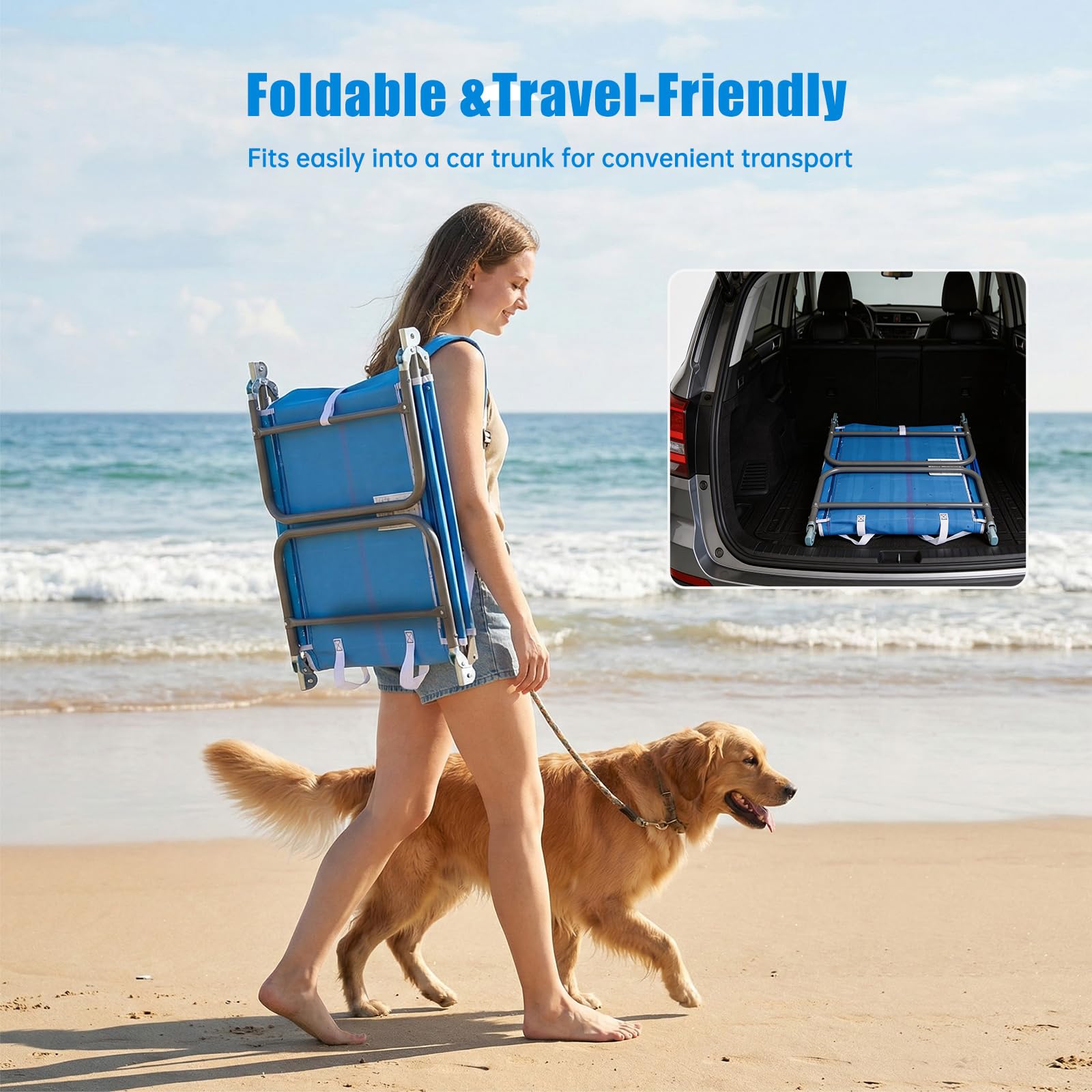 SUNNYFEEL steel frame and locking mechanism for secure support