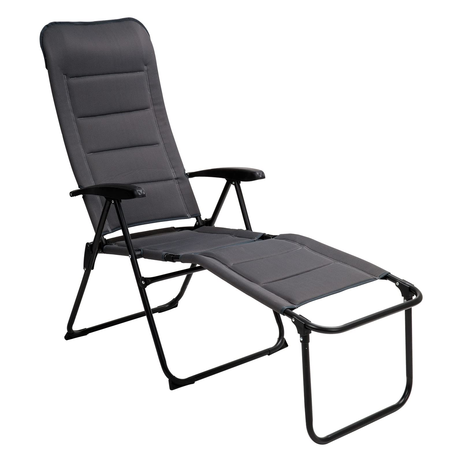 SUNNYFEEL front view of chair and ottoman showing comfortable lounger
