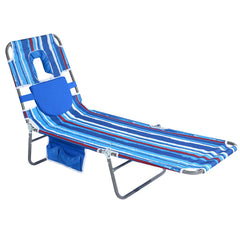 SUNNYFEEL front view lounger showing reclining positions and comfort