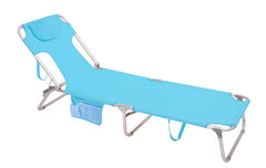 SUNNYFEEL front view showing full reclining profile and stable frame benefit