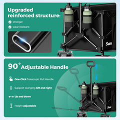 SUNNYFEEL adjustable rebound handle detail for ergonomic pulling comfort