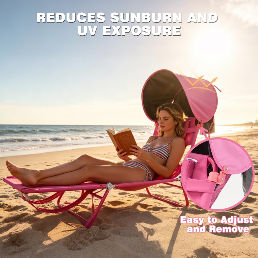 SUNNYFEEL in use at beach showing comfortable lounging and hands-free carrying benefit
