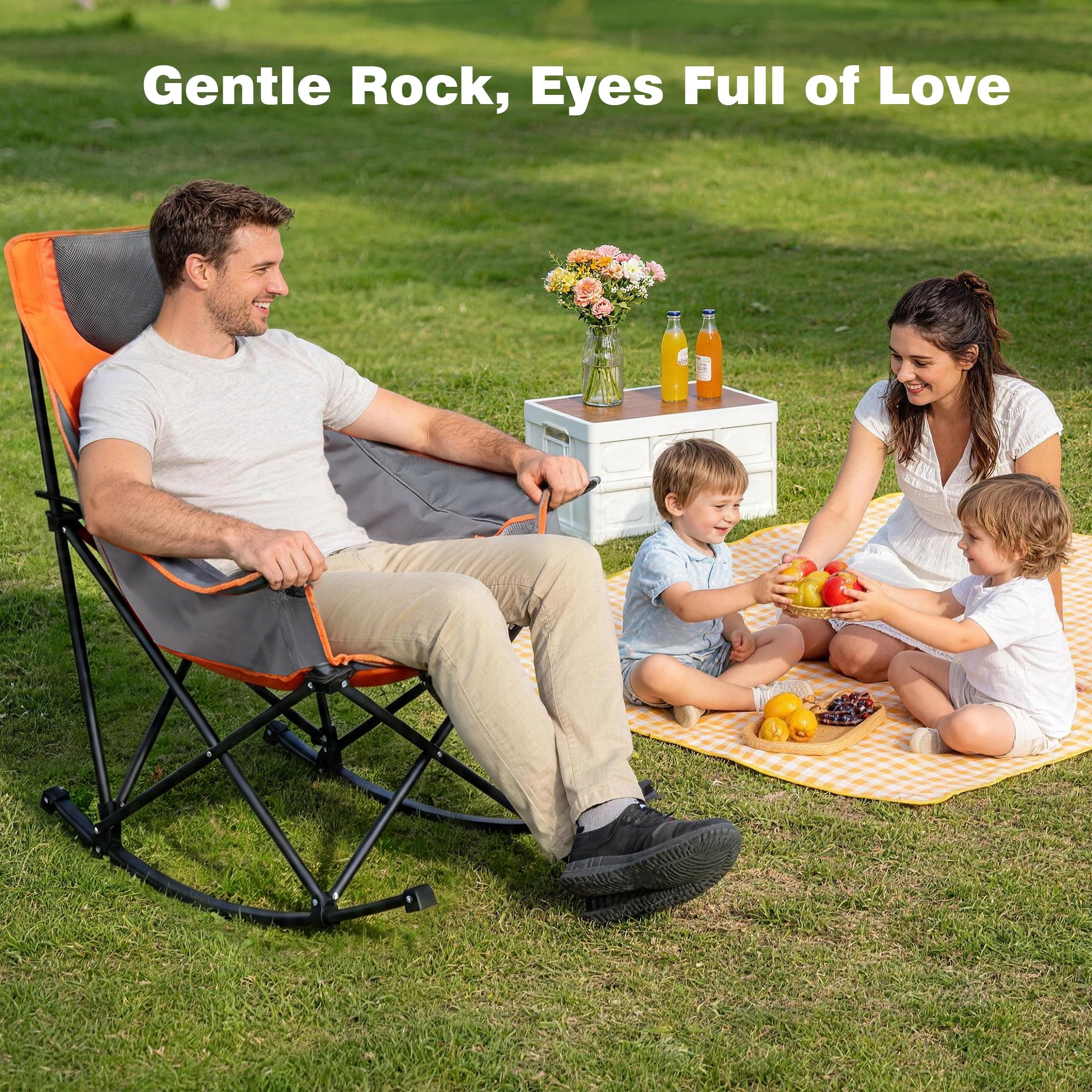 SUNNYFEEL person seated to show scale and ergonomic support for heavier users