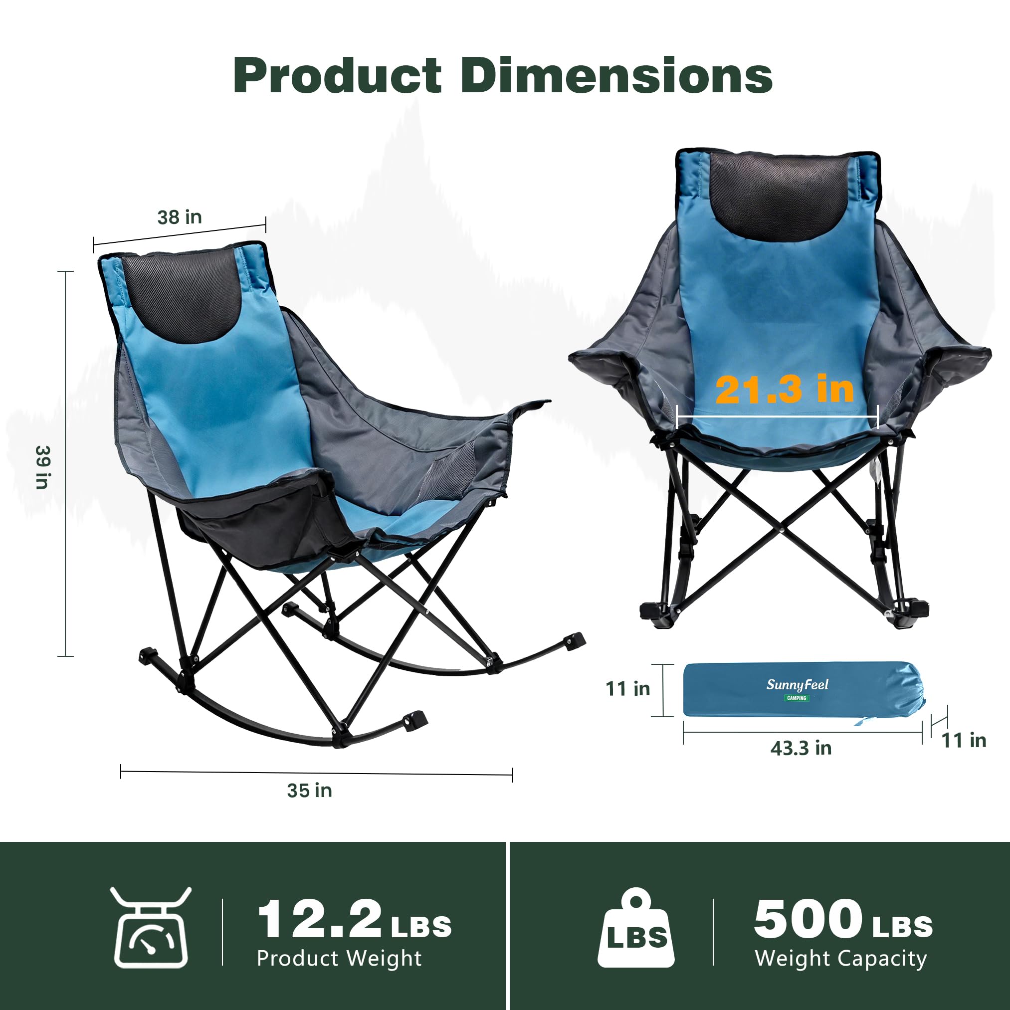 SUNNYFEEL side angle highlighting gentle rocking motion and stability