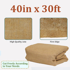 Sunnyglade burlap close-up of jute weave demonstrating breathability and durability