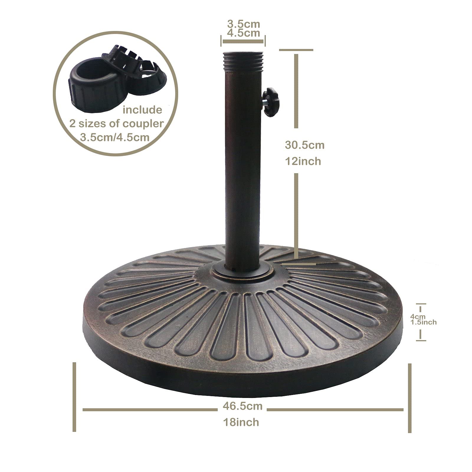 Sunnyglade included couplers next to pole showing compatibility advantage