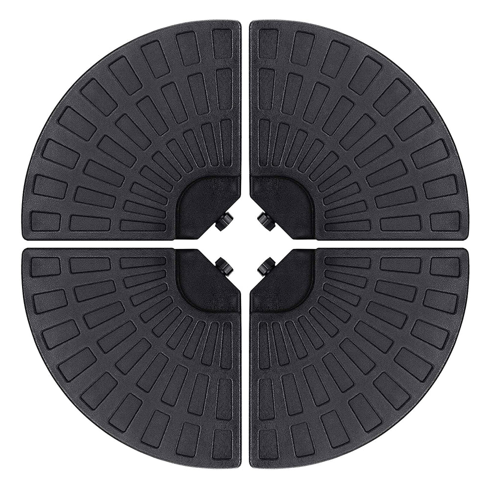 Sunnyglade fan base front view showing stable cross placement and secure hold