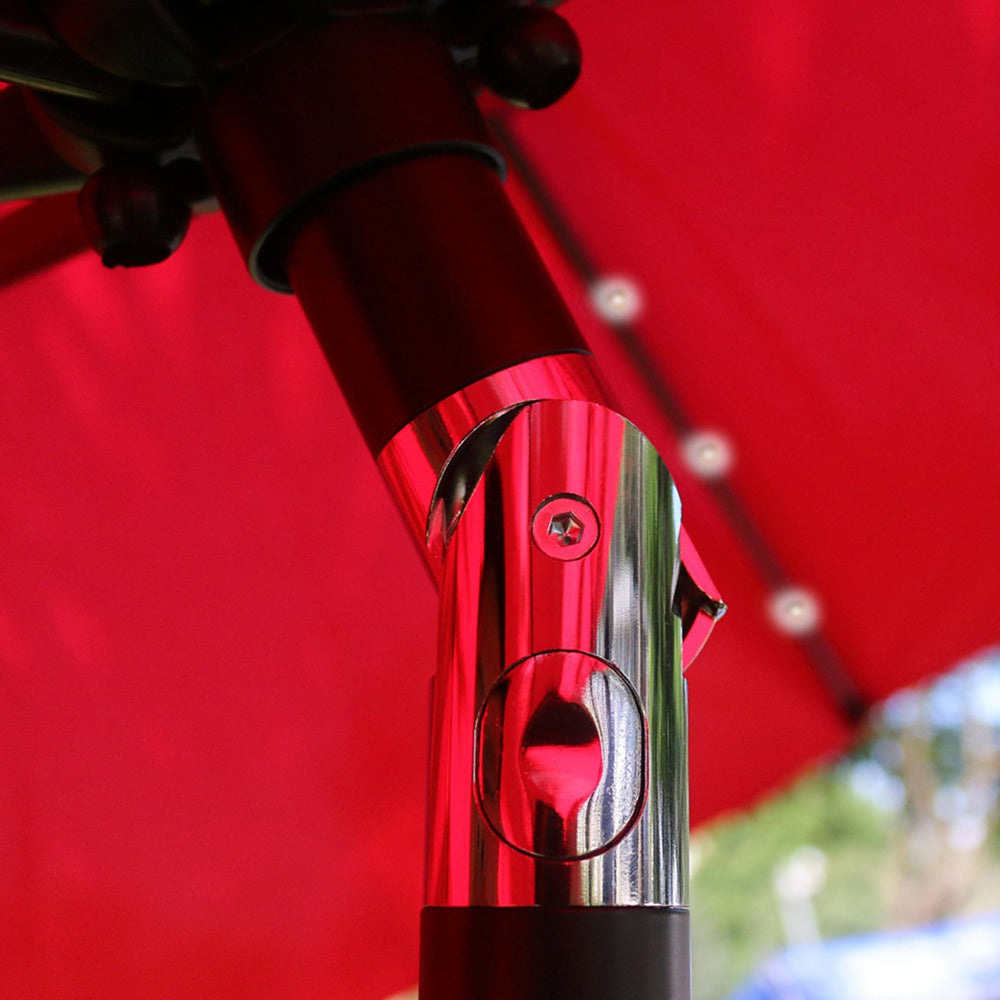 Sunnyglade solar LEDs lit at dusk creating ambient light for outdoor evenings benefit