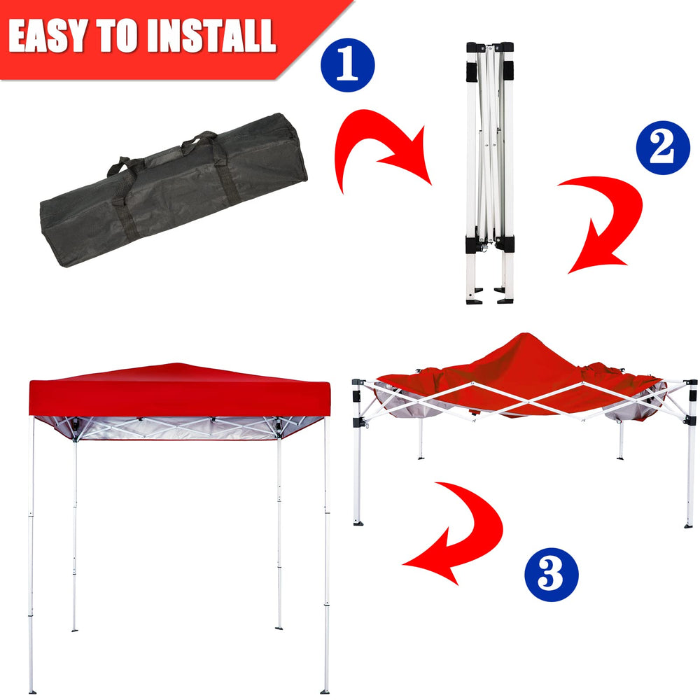 Sunnyglade folded canopy stored in backpack for easy transport
