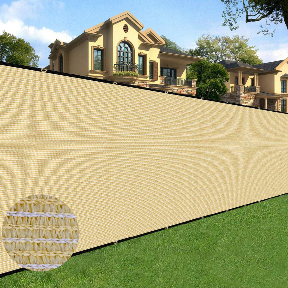 Sunnyglade vista frontal mostrando cobertura completa y privacidad