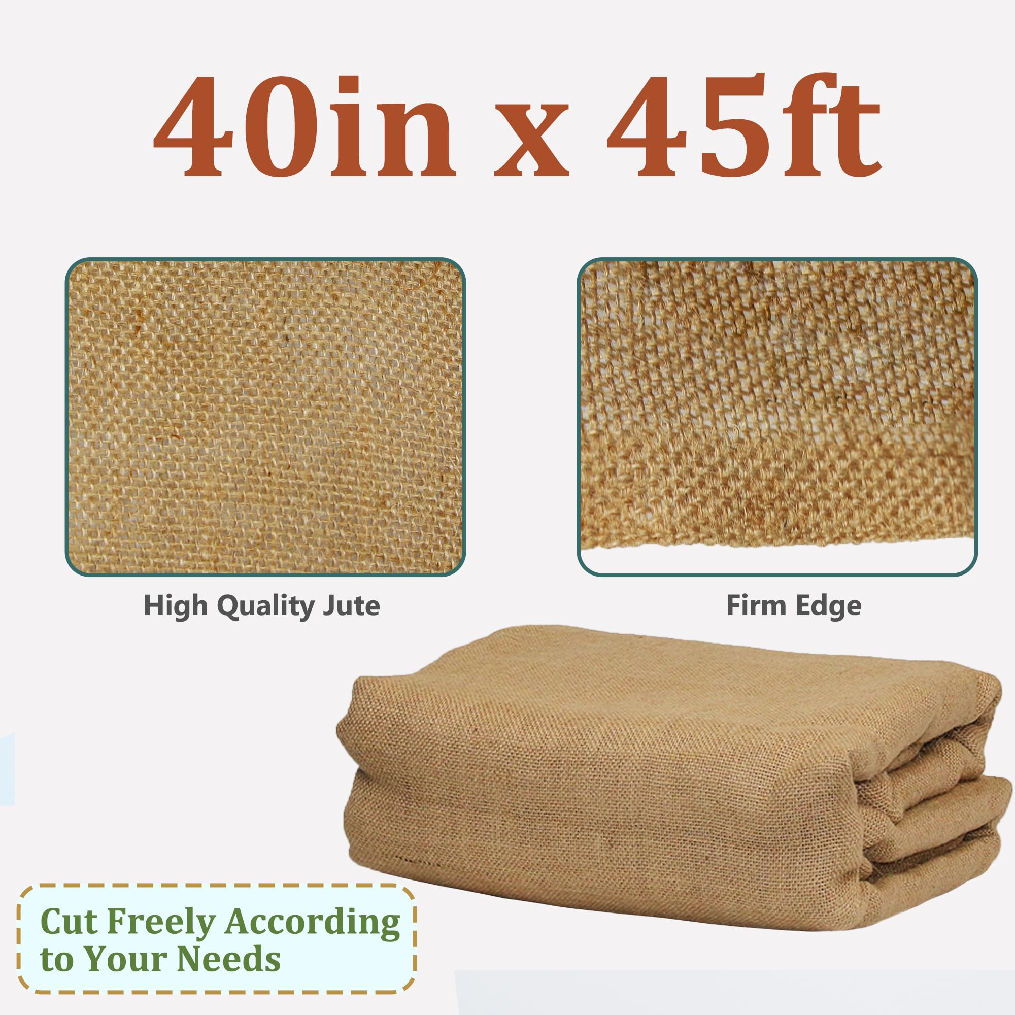 Sunnyglade close-up weave texture highlighting breathable jute and plant protection