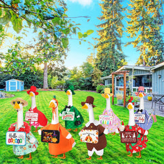 Sunnymove wooden holiday signs arranged for coordinated festive display