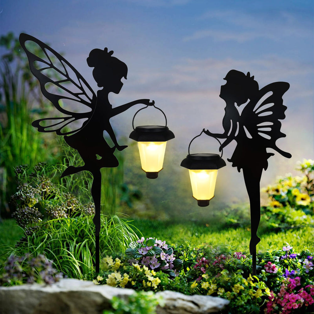 SUNNYPARK boxed set with detachable wings stakes and lanterns for quick assembly