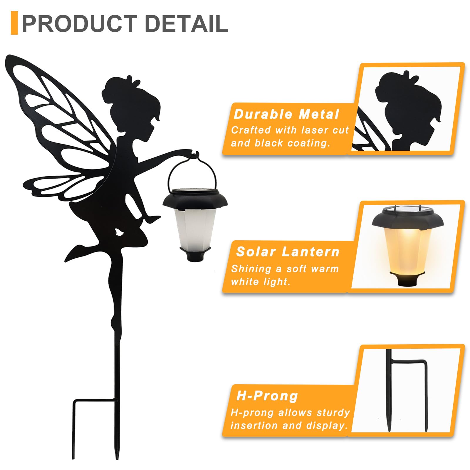 SUNNYPARK illuminated stakes at night creating warm ambient pathway light