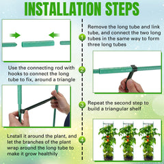 Sunnyray cages installed in garden offering upright plant support