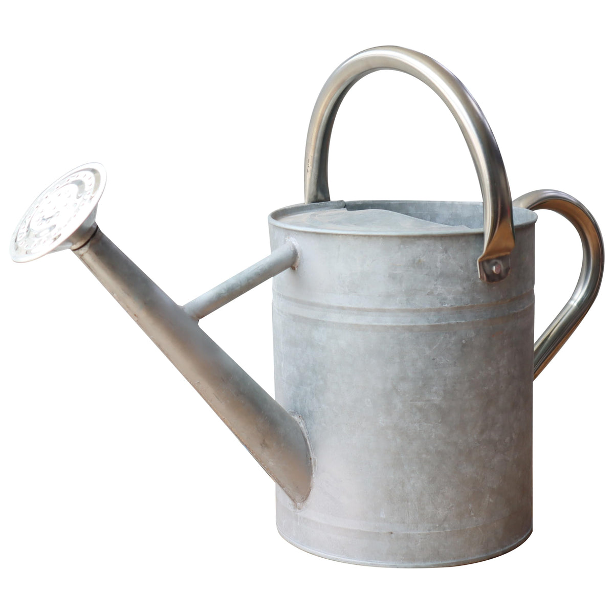 SunnyTong front view white watering can shows overall shape and utility