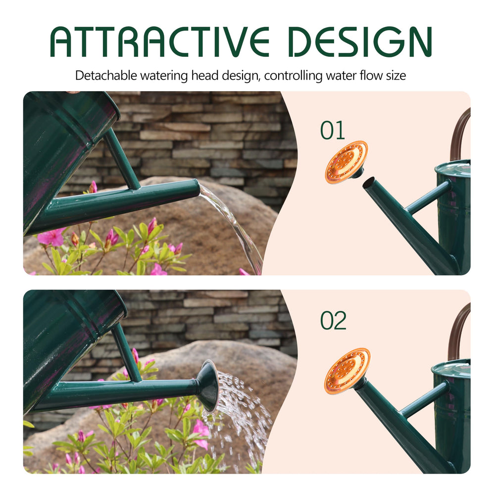 SunnyTong watering can in use irrigating outdoor plants